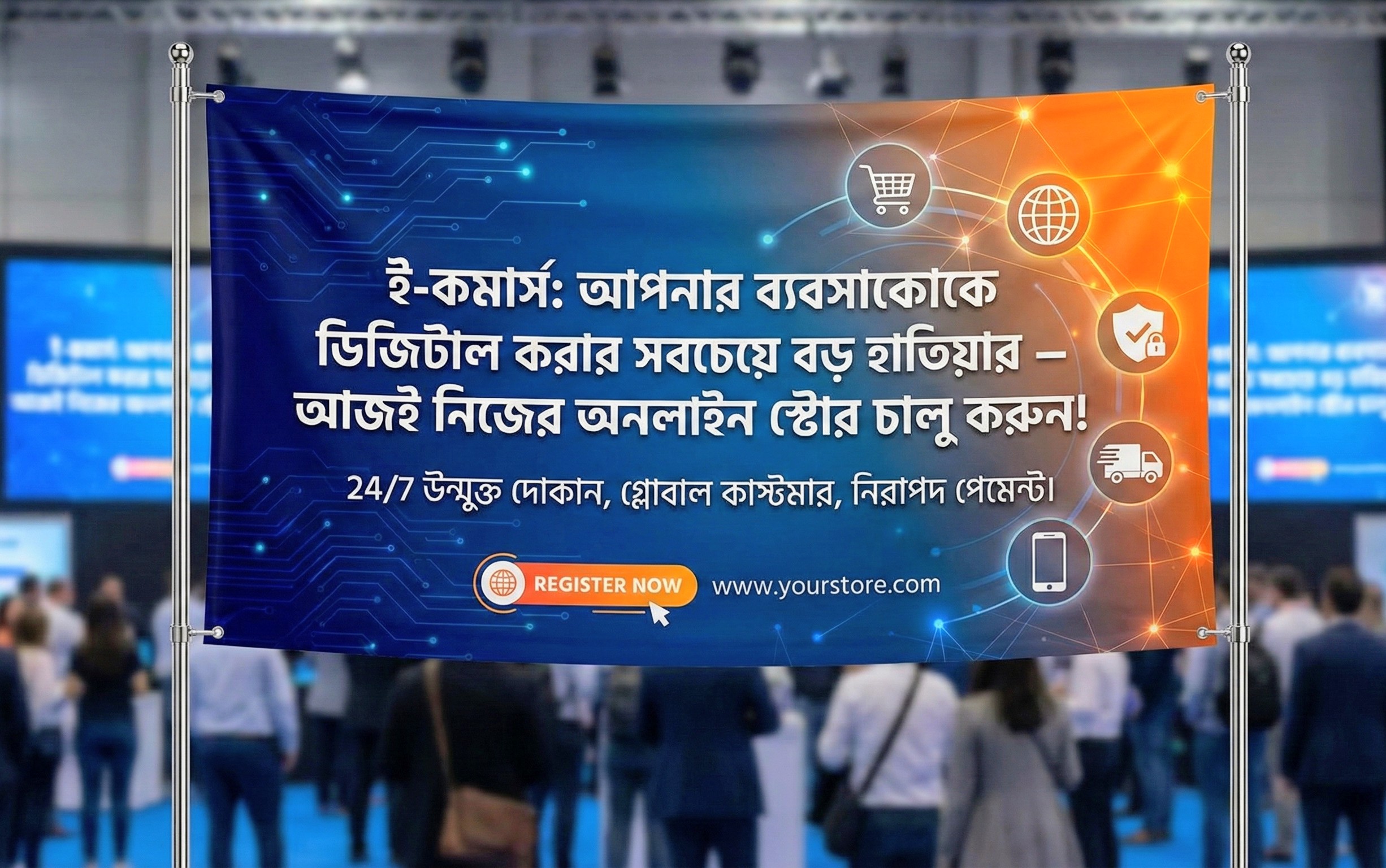 ই-কমার্স: আপনার ব্যবসাকে ডিজিটাল করার সবচেয়ে বড় হাতিয়ার – আজই নিজের অনলাইন স্টোর চালু করুন! 🛒🌍